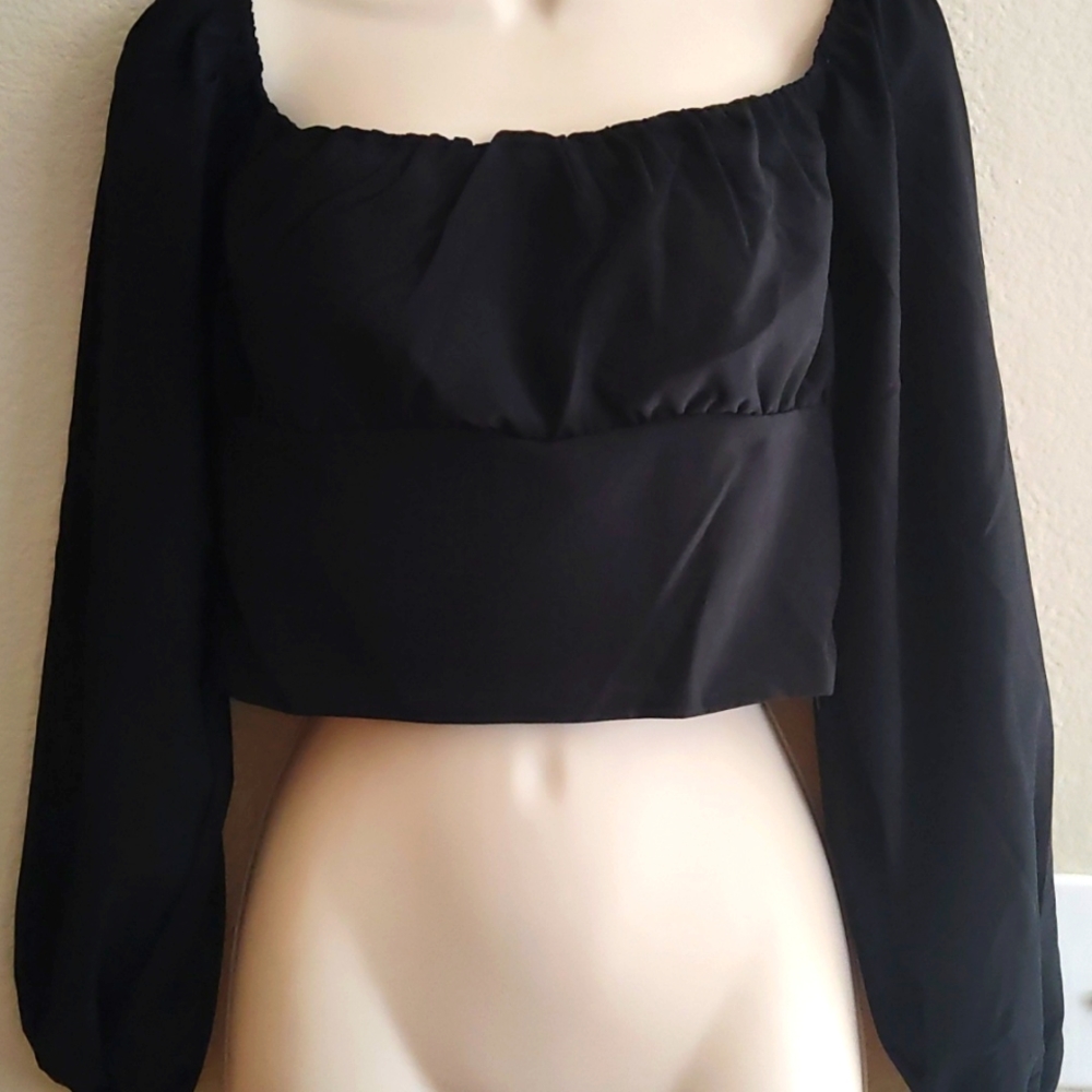 Million Colors Cropped Top Blouse